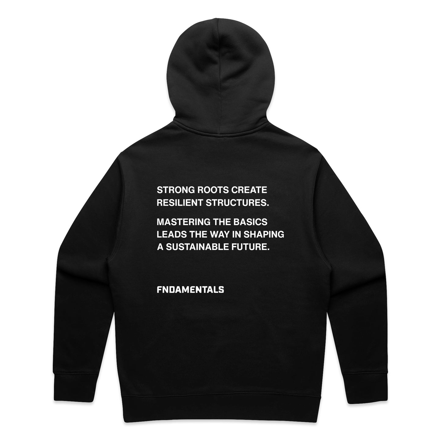 Hoodie "Strong Roots'' - Noir